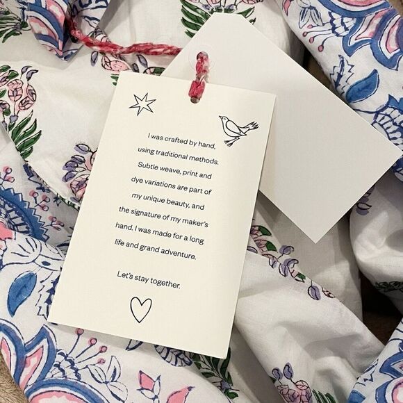 NWT Alix of Bohemia Fifty Fifty Bloom Floral Dress Button Front Size L - Picture 9 of 9